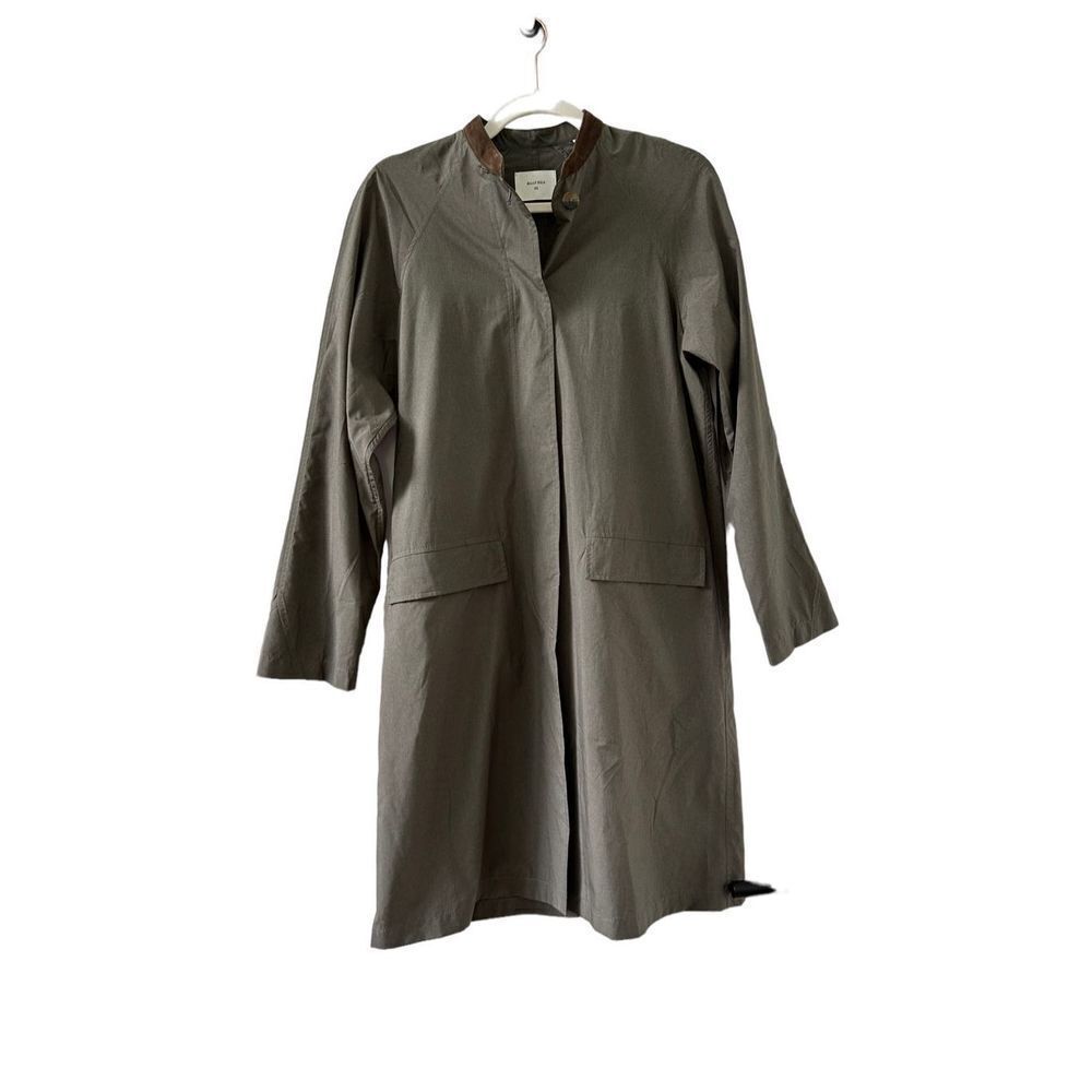 Billy Reid Polyester Trench Coat Men's Gray Size XS